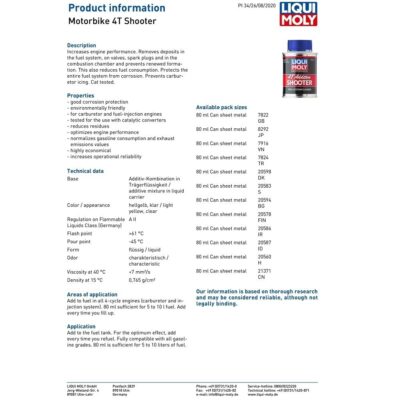 LIQUI MOLY MOTORBIKE 4T SHOOTER – 80ML