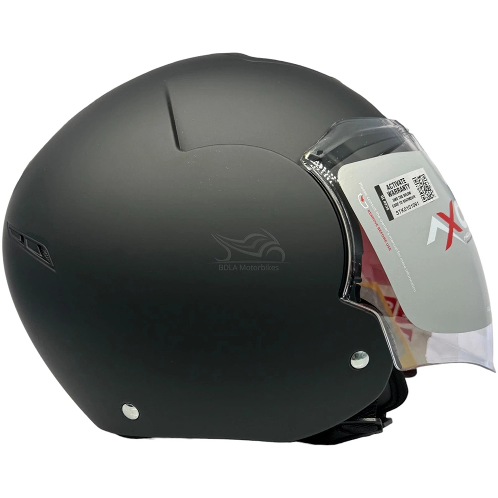 AXOR STRIKER OPEN FACE HELMET - MATT BLACK - Image 3