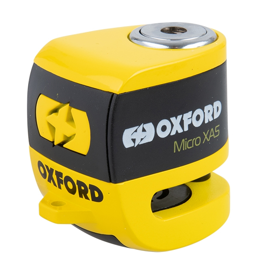 Oxford Micro XA5 Alarm Disc Lock Yellow/Black