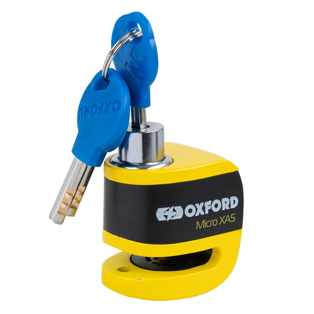 Oxford Micro XA5 Alarm Disc Lock Yellow/Black - Image 3