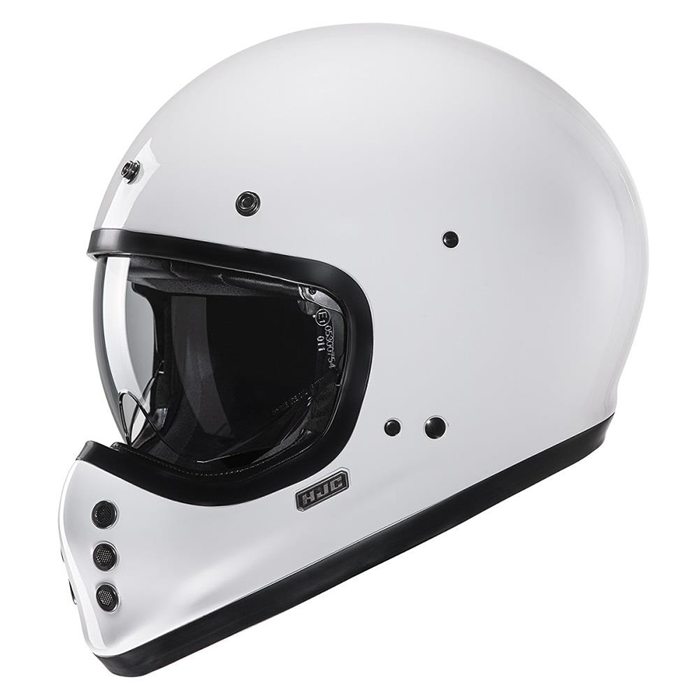 HJC V60 Classic Full Face Helmet - White - Image 3