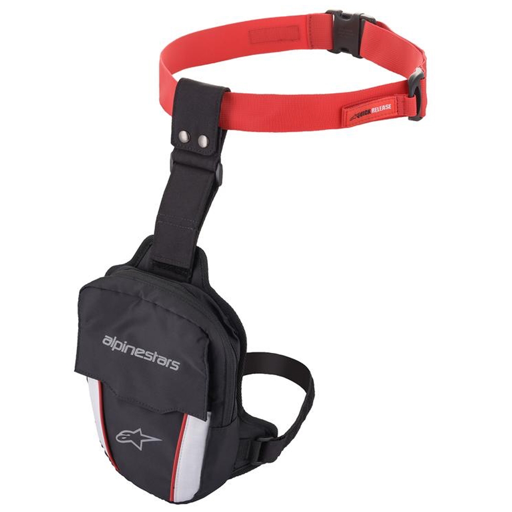 Alpinestars Access Waterproof Thigh Bag - Black Red White