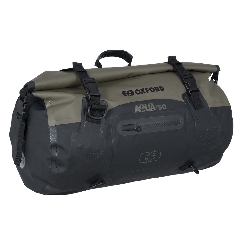 Oxford AQUA T-50 Roll Bag - Khaki/Black - Image 2