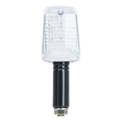 Oxford Rectangle Indicator Blk Long Stem Clear Lens
