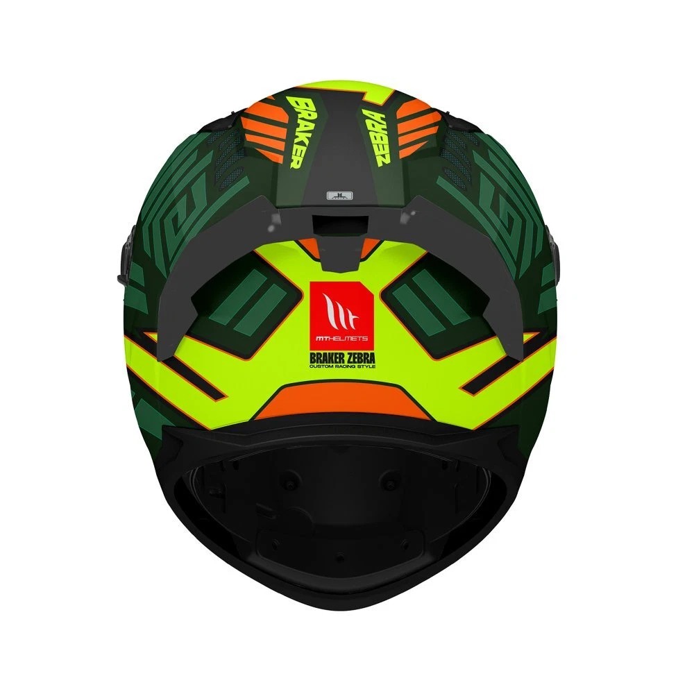MT Braker SV Zebra Full Face Helmet - Image 7