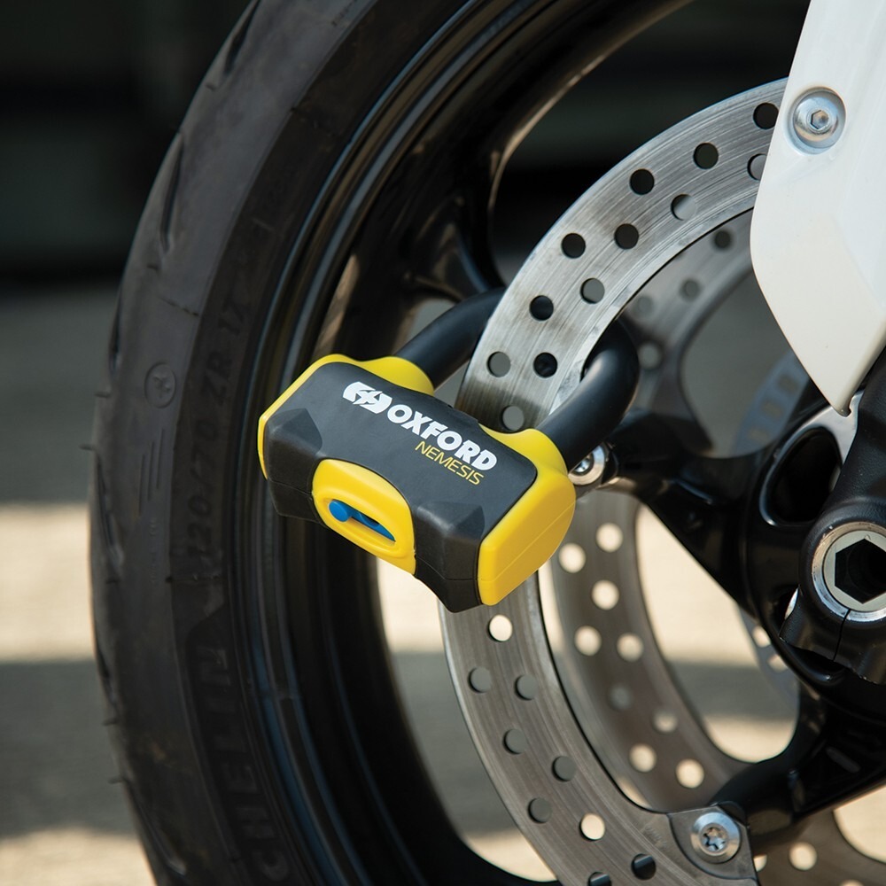 Oxford Nemesis 16mm Disc Lock Yellow - Image 4