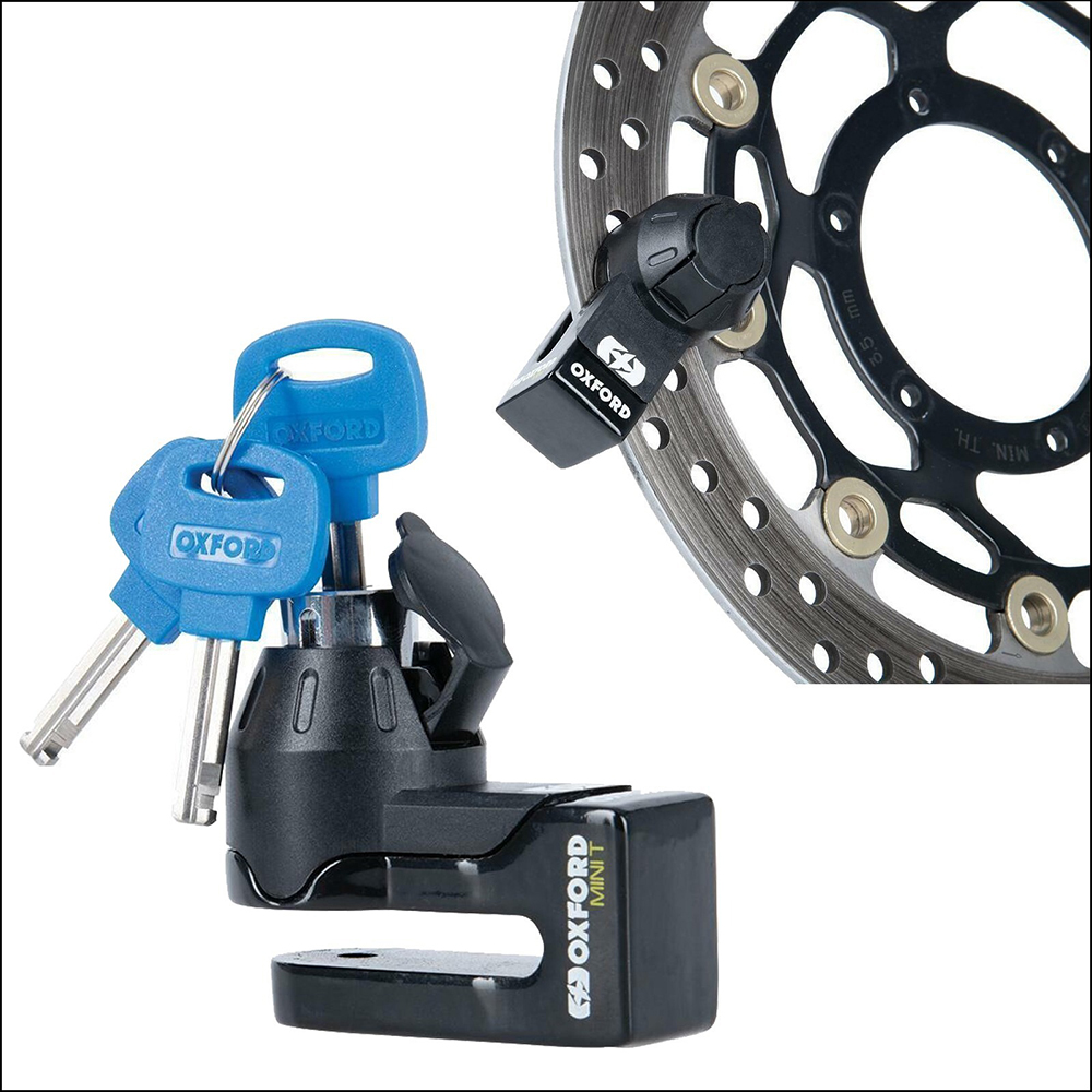 Oxford Mini T Disc Lock Black