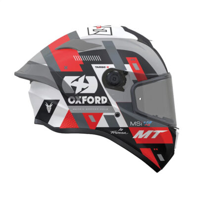 MT Targo S Sergio Garcia Full Face Helmet – Gloss Red White