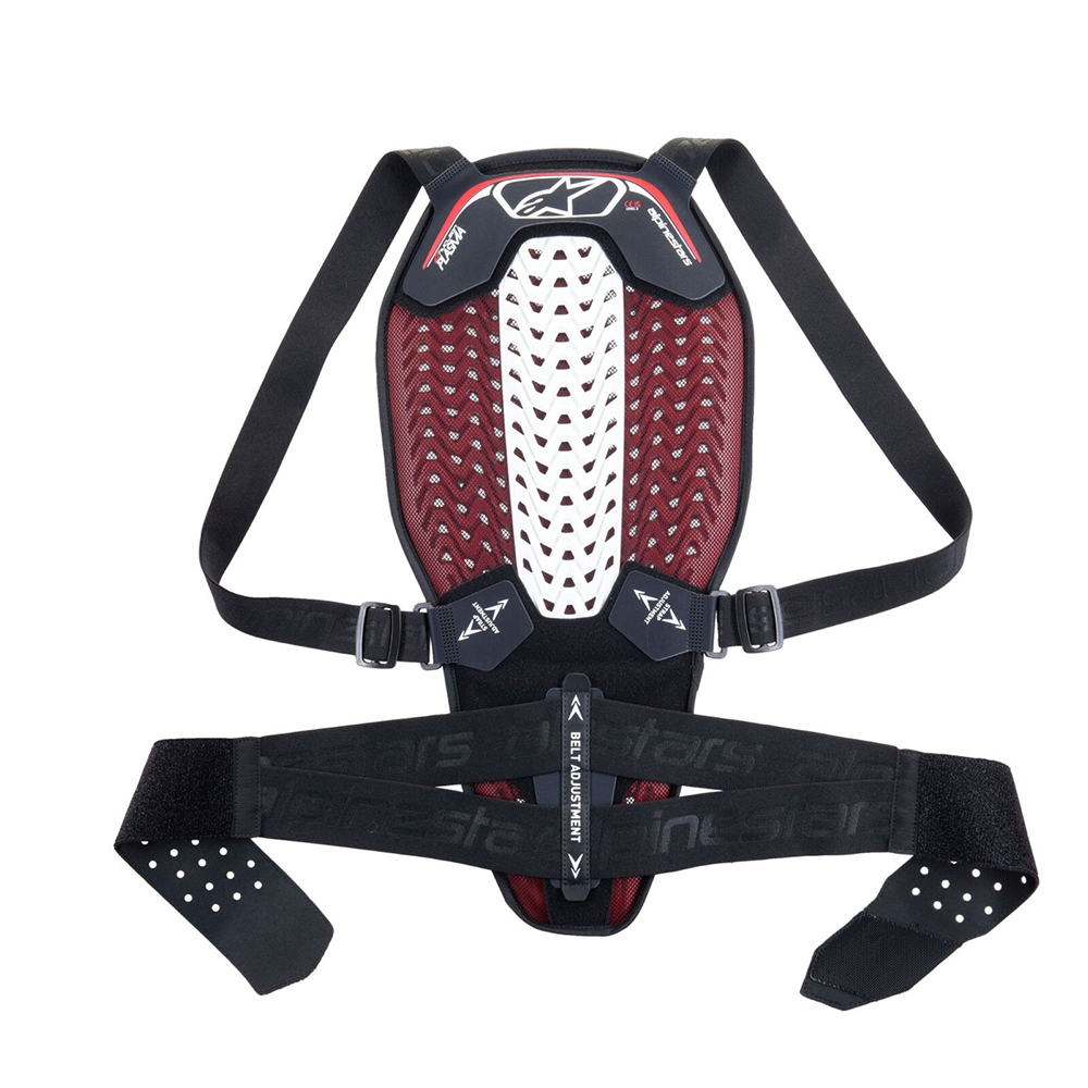 Alpinestars Nucleon Plasma Back Protector - Black White Red - Image 2