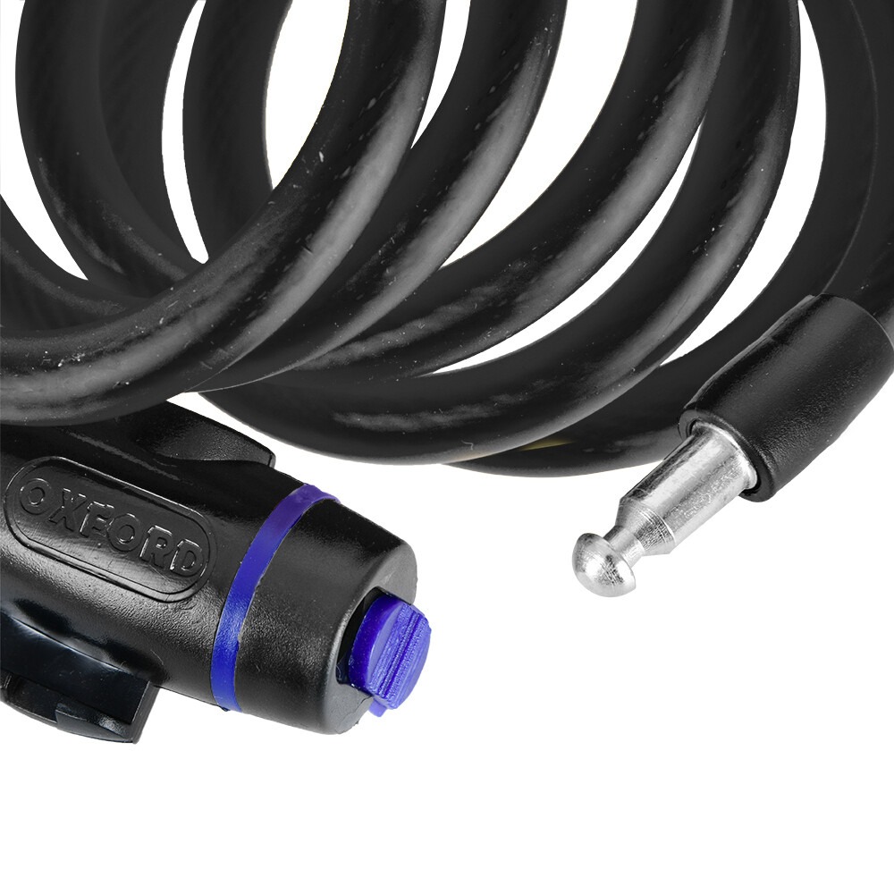 Oxford Cable Lock 12mm x 1800mm Smoke - Image 5