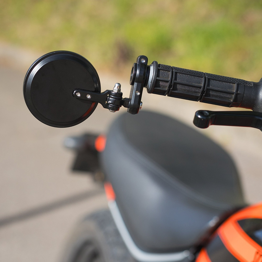 Oxford Fold-Away Bar End Mirrors - Black Set - Image 3