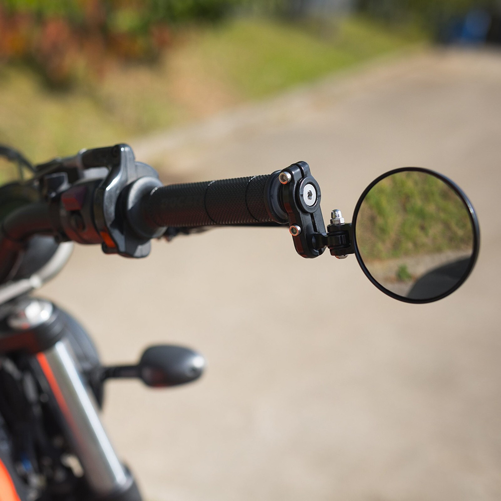 Oxford Fold-Away Bar End Mirrors - Black Set - Image 4