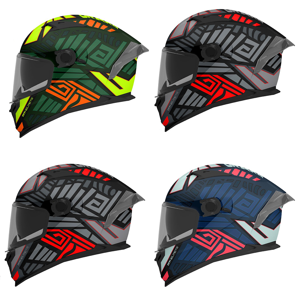MT Braker SV Zebra Full Face Helmet