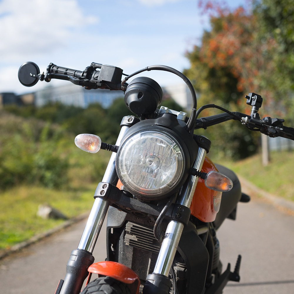 Oxford Fold-Away Bar End Mirrors - Black Set - Image 6