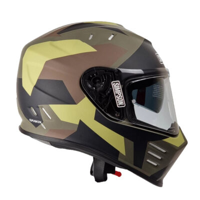 Simpson Venom Comanche Full Face Helmet – Green Brown