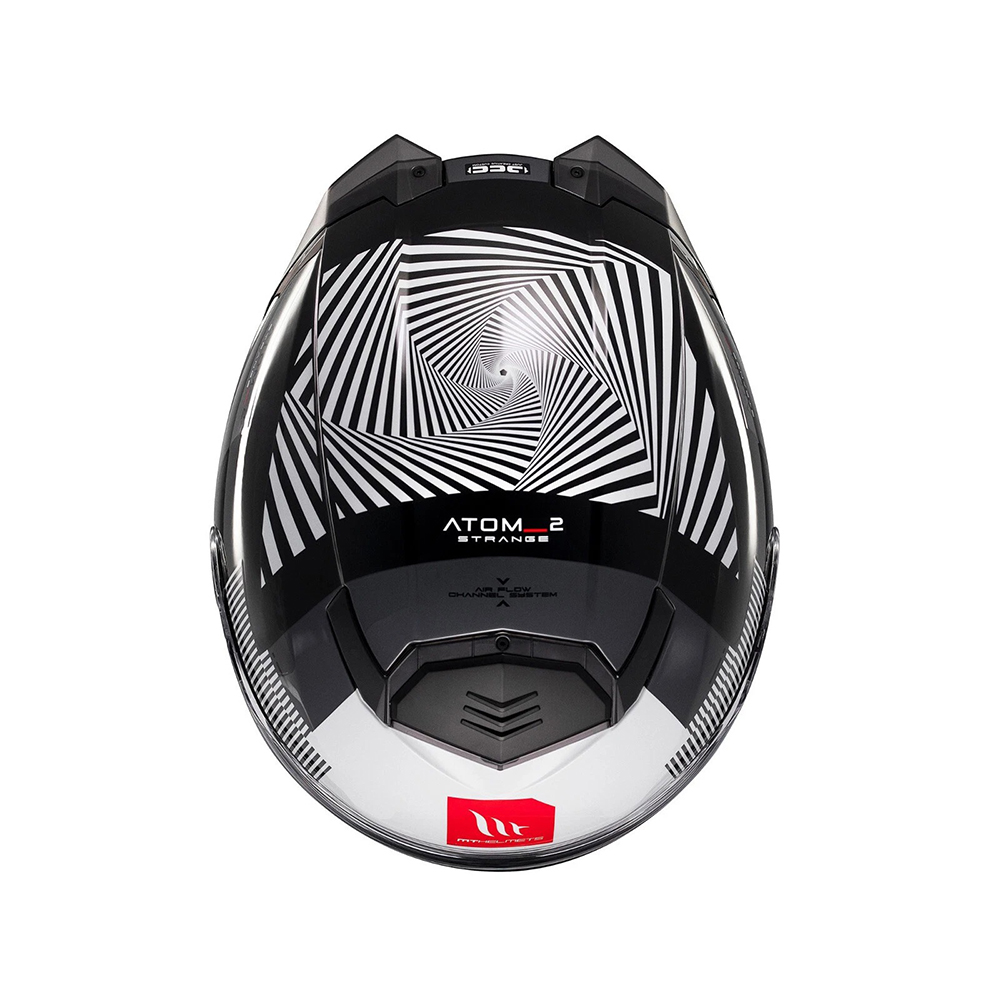 MT Atom 2 Strange Modular Helmet - Gloss Black - Image 6