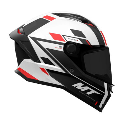 MT Stinger 2 Zivze Full Face Helmet – Gloss Black White Red