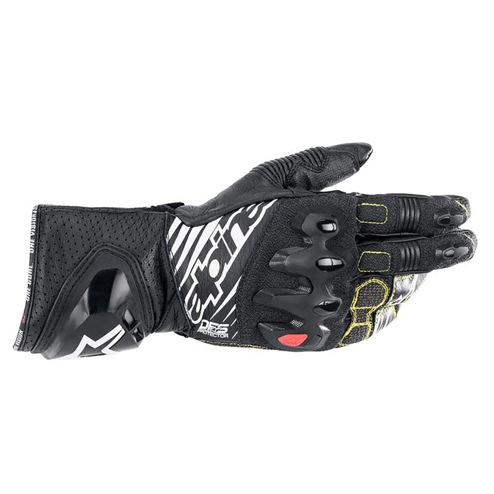 Alpinestars GP Tech V2 Gloves - Black White - Image 2