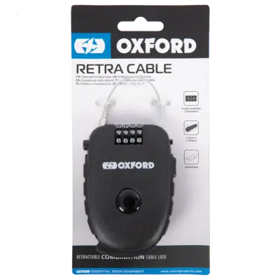 Oxford Retra Cable 120cm Black