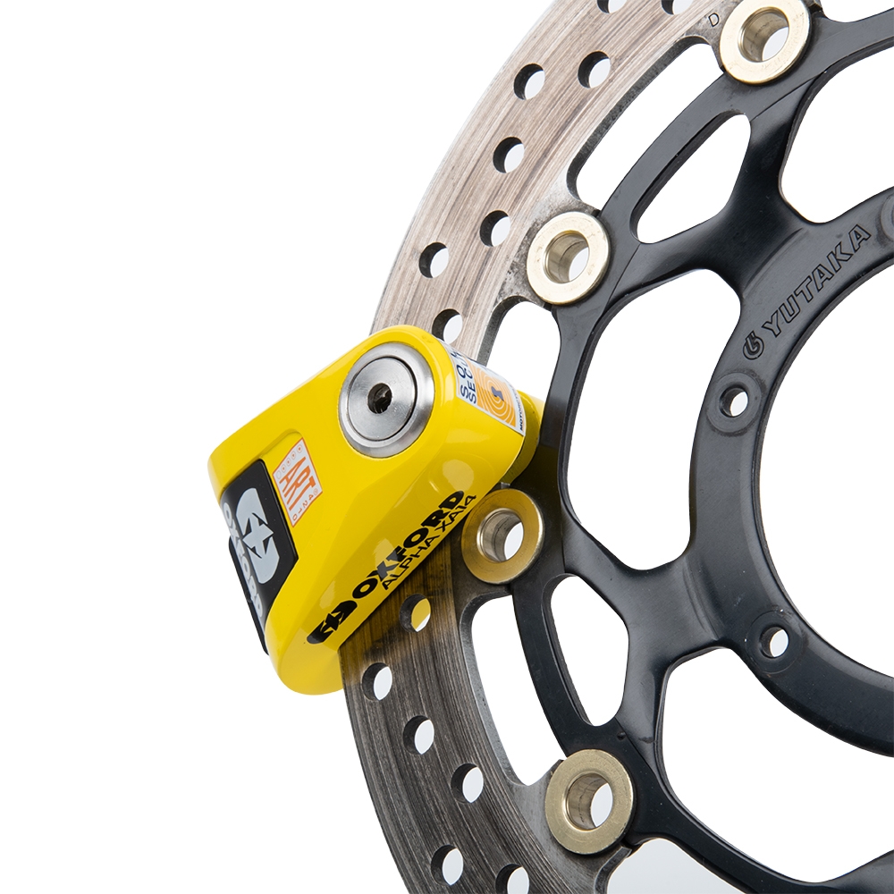 Oxford Alpha XA14 Alarm Disc Lock Yellow/Black - Image 4