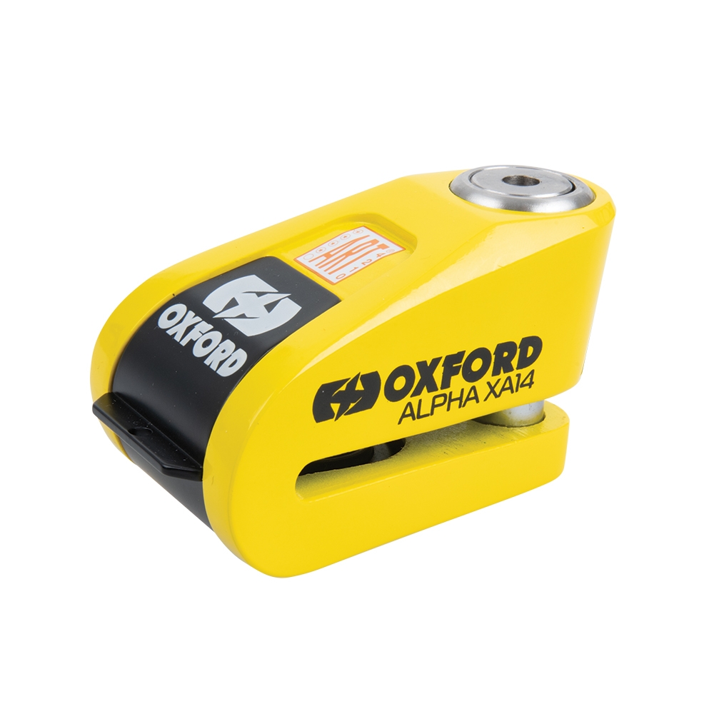 Oxford Alpha XA14 Alarm Disc Lock Yellow/Black - Image 2
