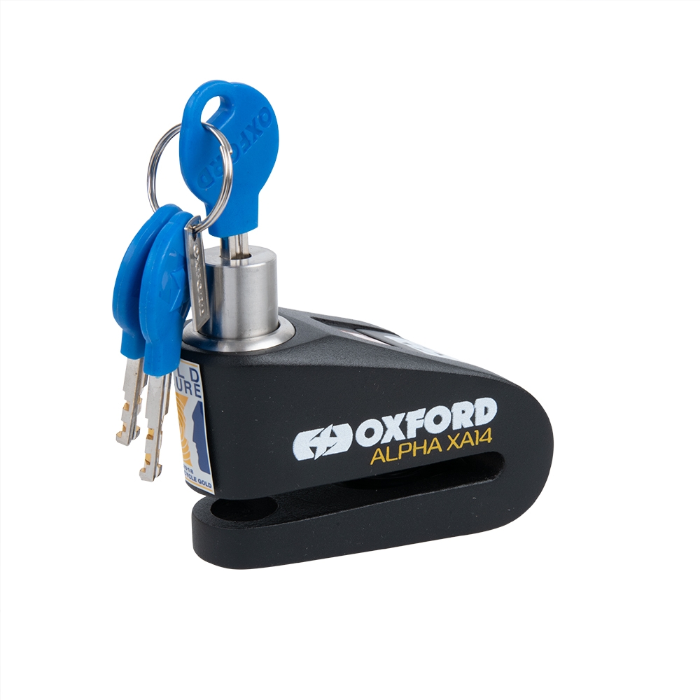 Oxford Alpha XA14 Alarm Disc Lock Black - Image 2