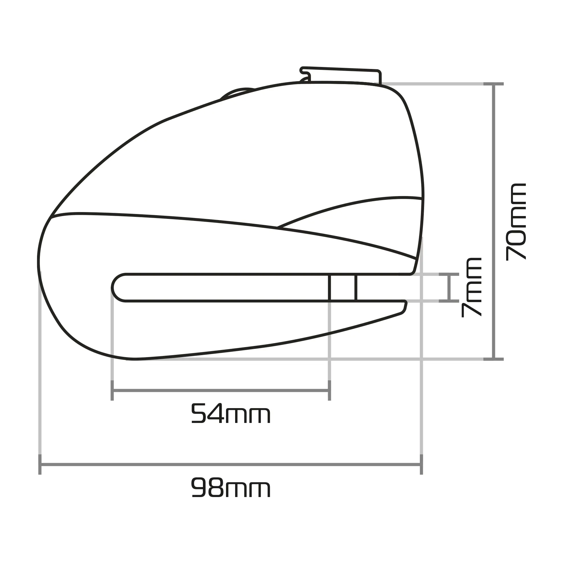 Oxford Screamer7 Alarm Disc Lock Black - Image 3