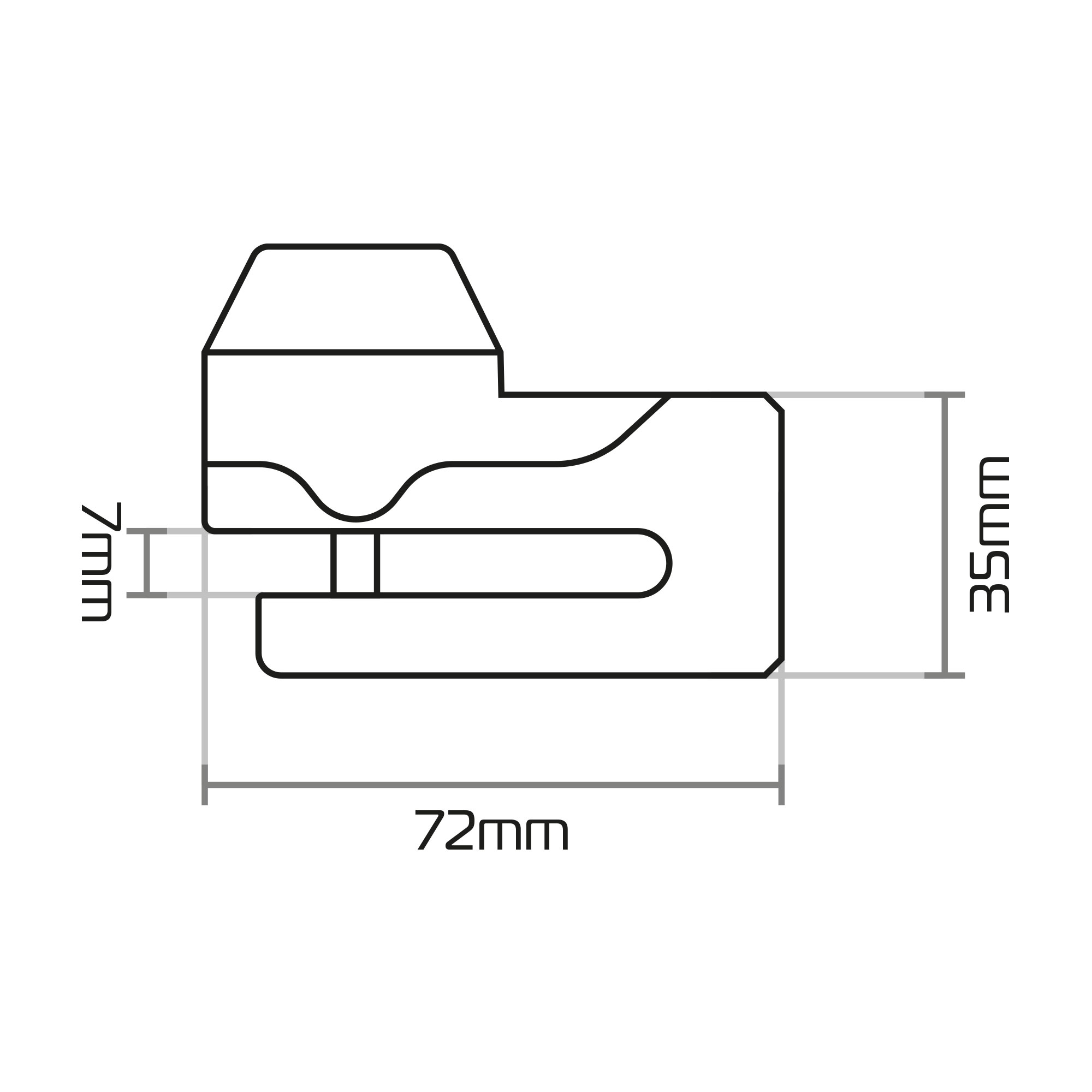 Oxford Mini T Disc Lock Black - Image 2