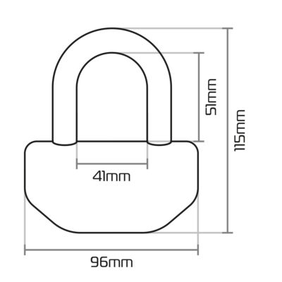 Oxford Boss 16 disc lock – 16mm shackle