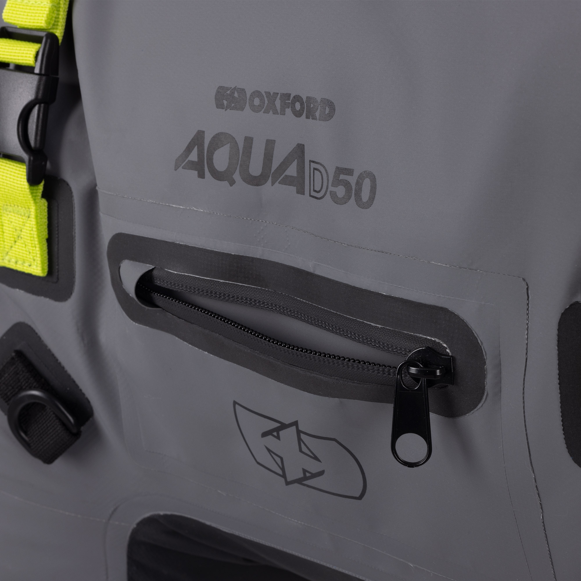 Oxford Aqua D-50 Duffle Bag Black/ Grey Fluo - Image 9