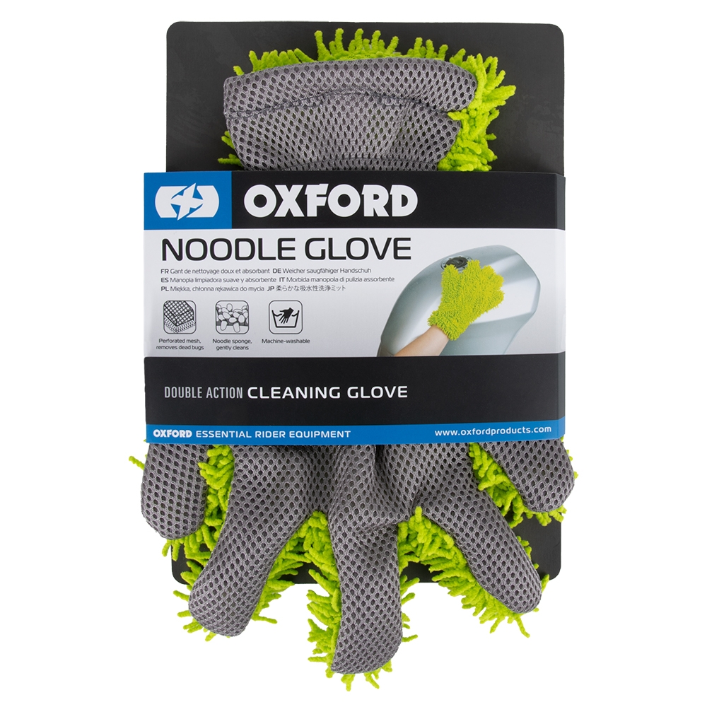 Oxford Microfibre Noodle Wash Glove Green - Image 2