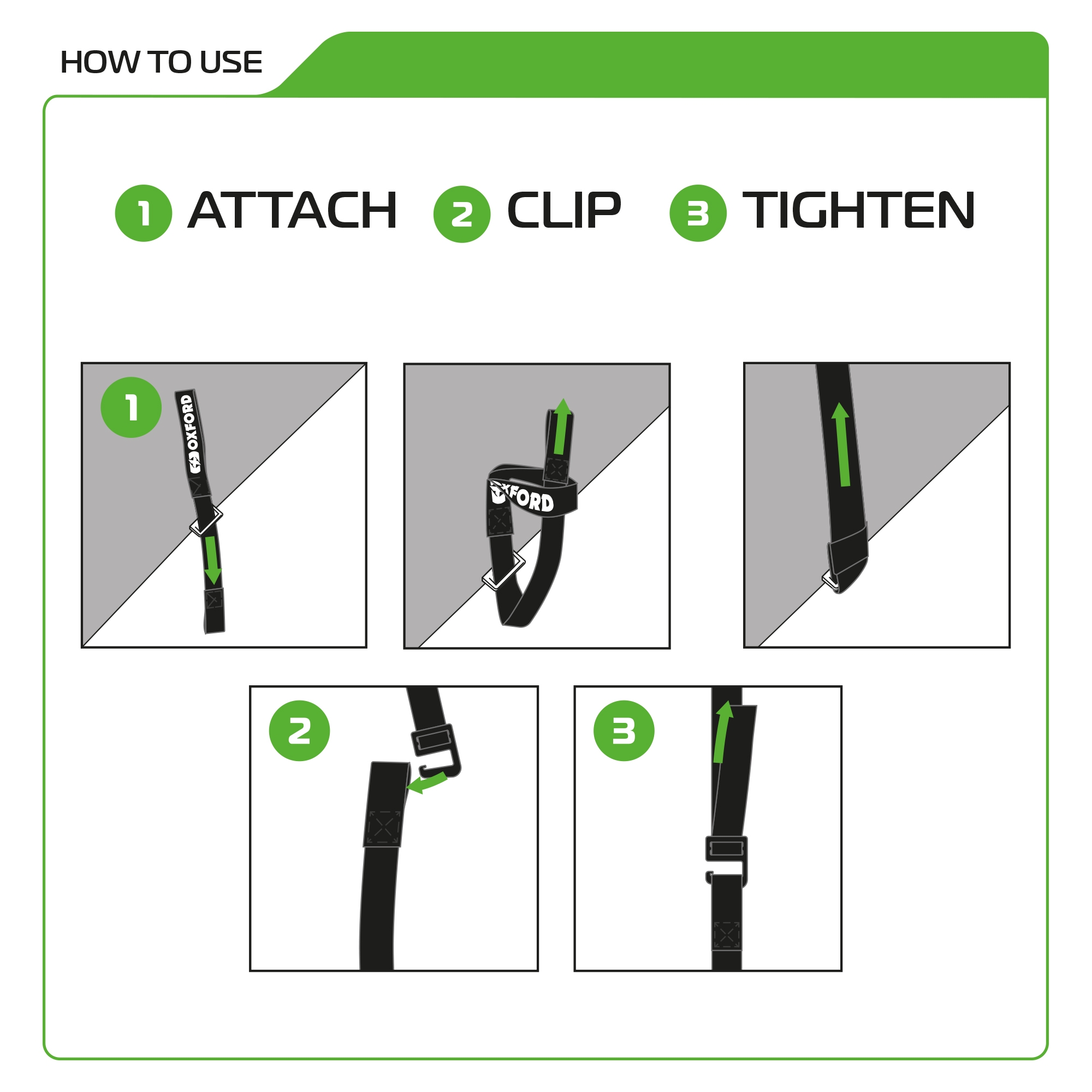 Oxford Atlas G-Hook 17mm x 2.0M Black (Pair) - Image 6