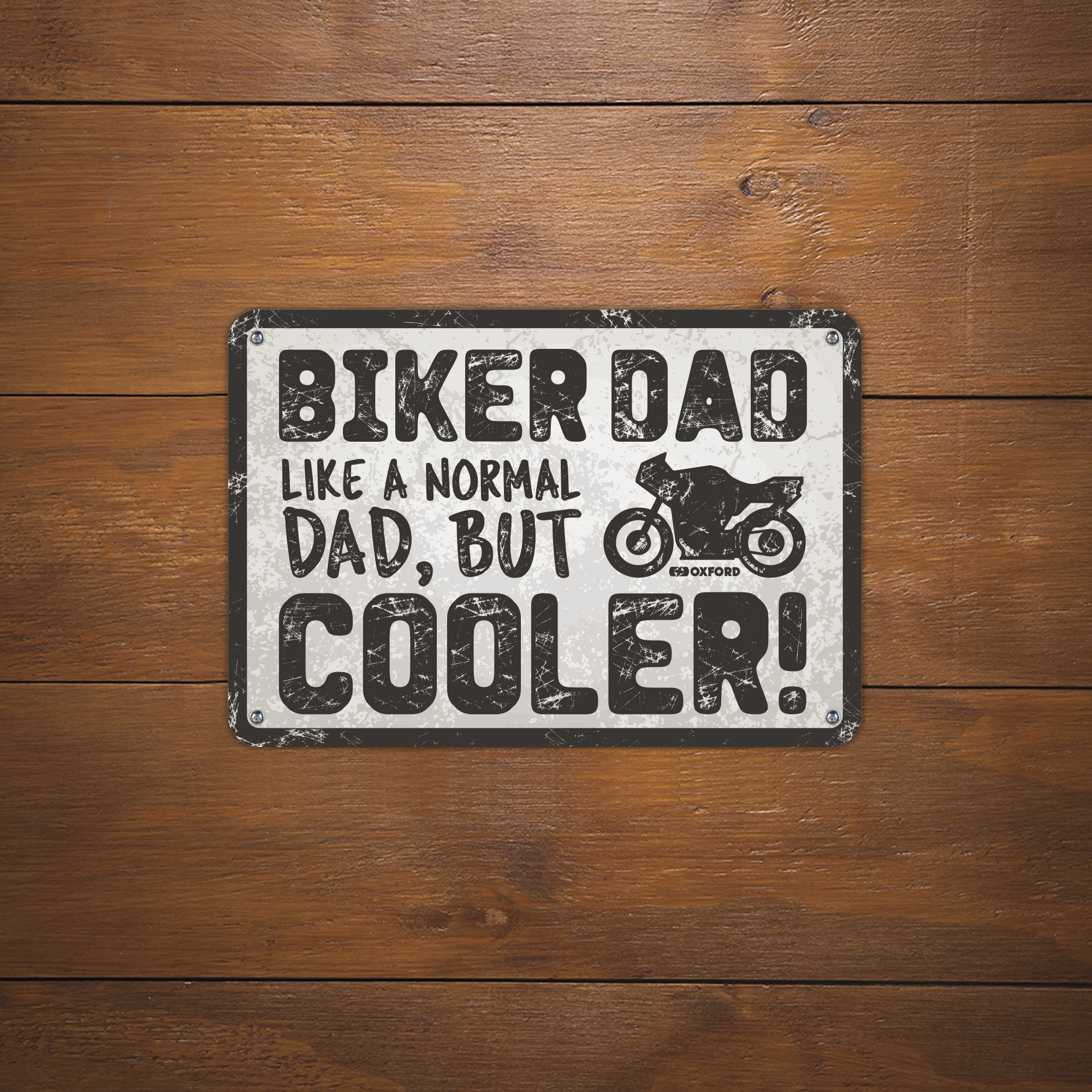 Oxford Garage Metal Sign: Biker Dad - Image 2