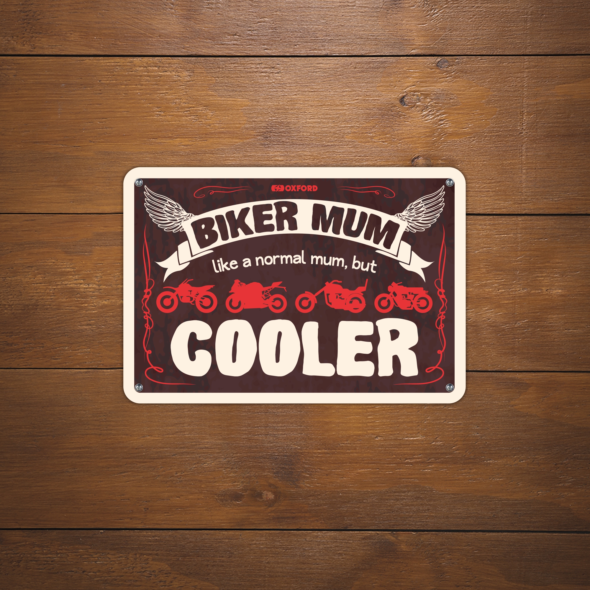 Oxford Garage Metal Sign: Biker Mum - Image 2