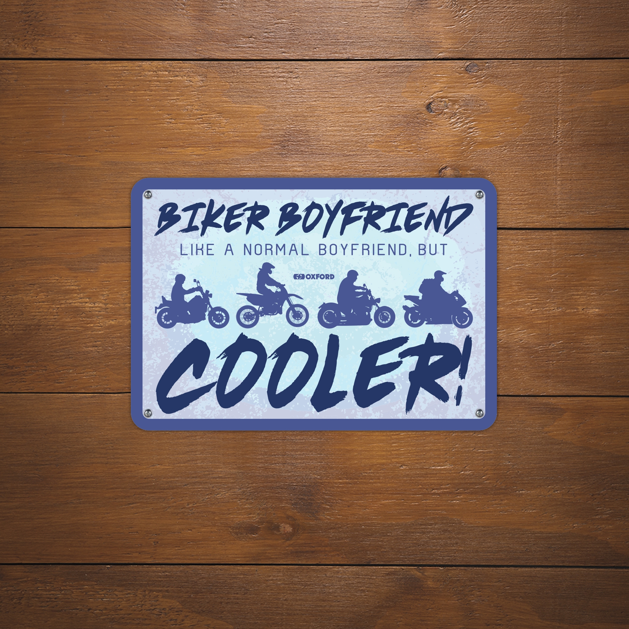 Oxford Garage Metal Sign: Biker Boyfriend - Image 2