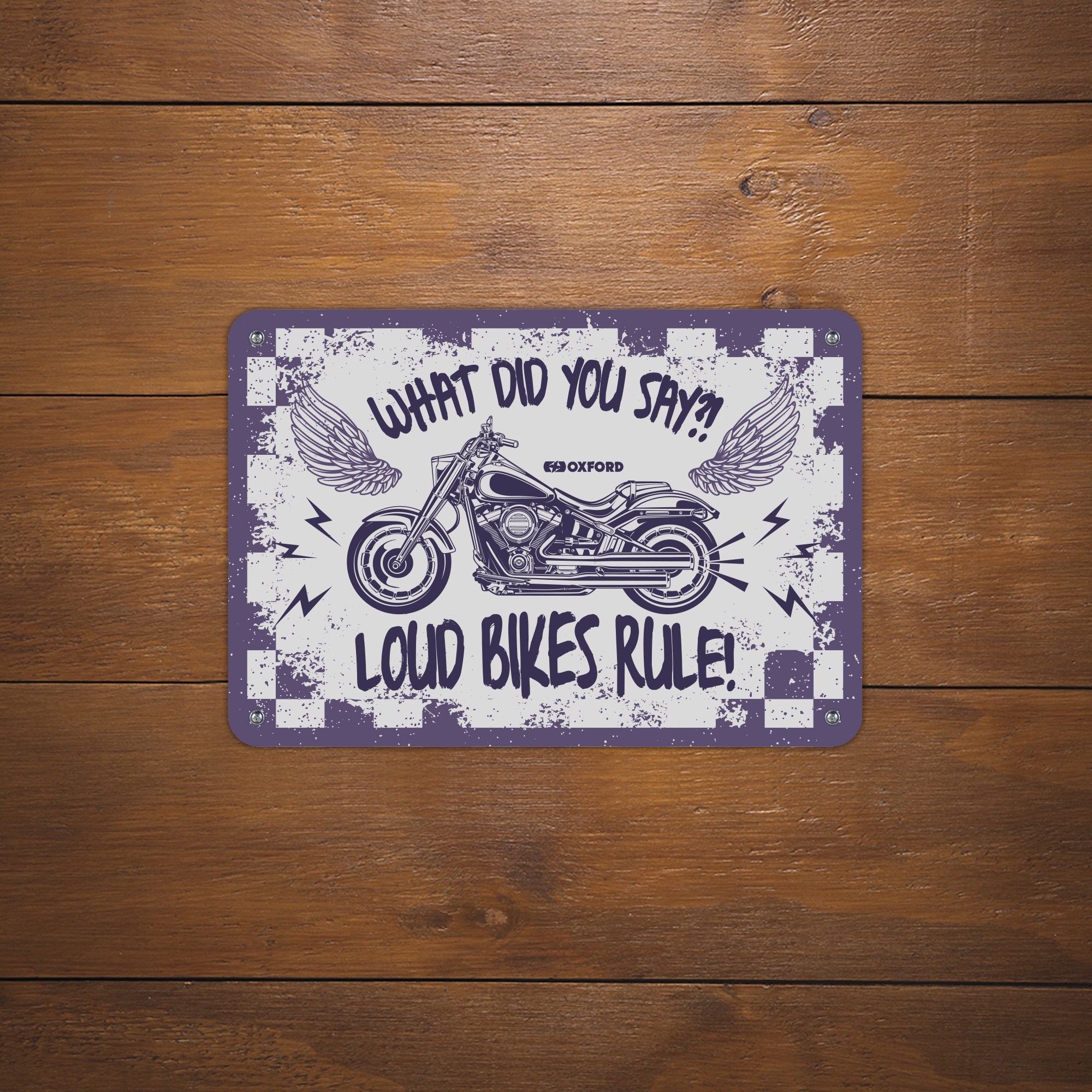 Oxford Garage Metal Sign: Loud Bikes Rule - Image 2