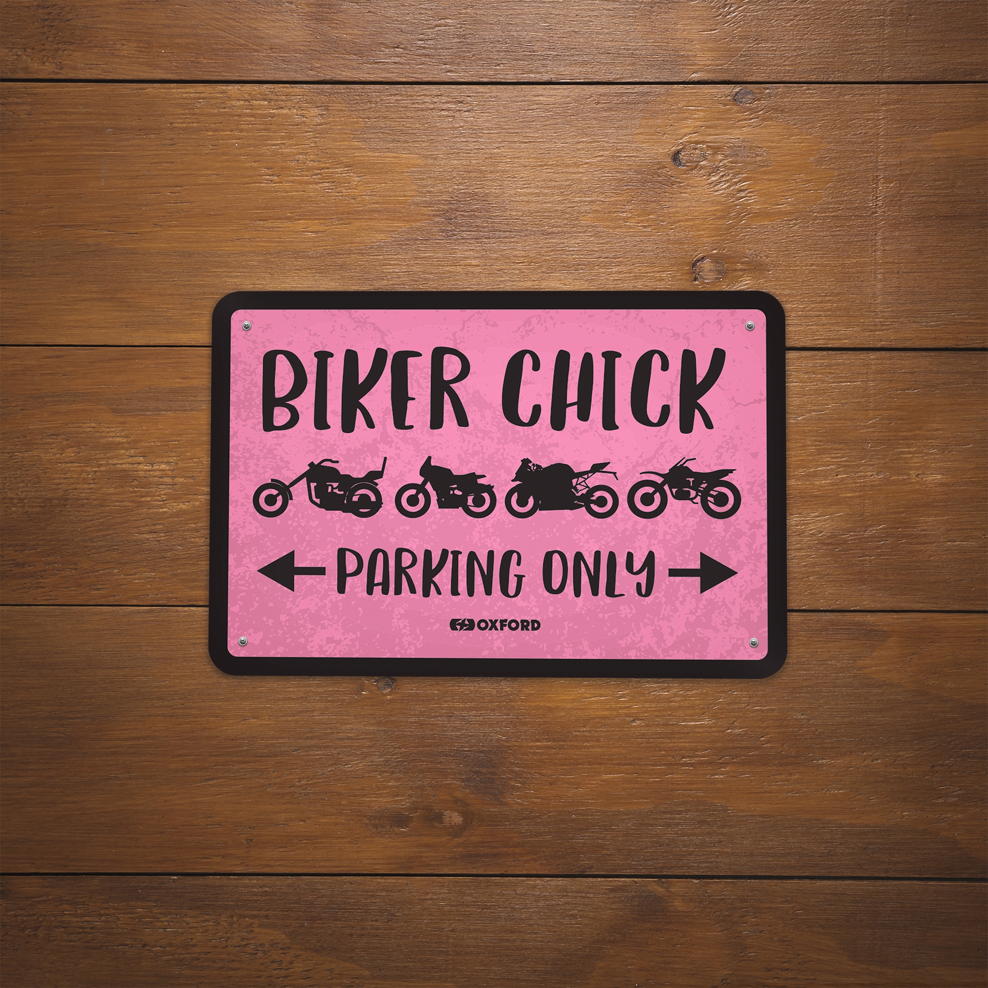 Oxford Garage Metal Sign: BIKER CHICK - Image 2