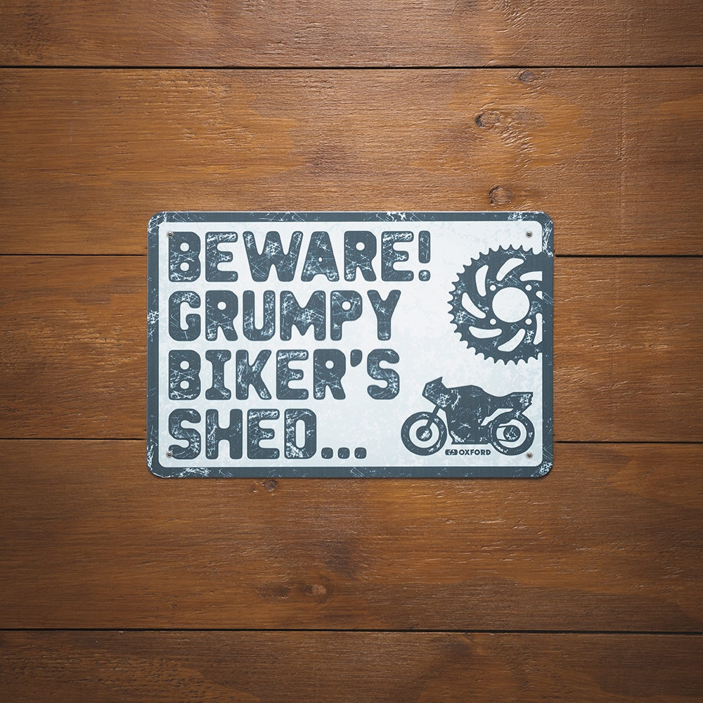Oxford Garage Metal Sign: BEWARE - Image 2