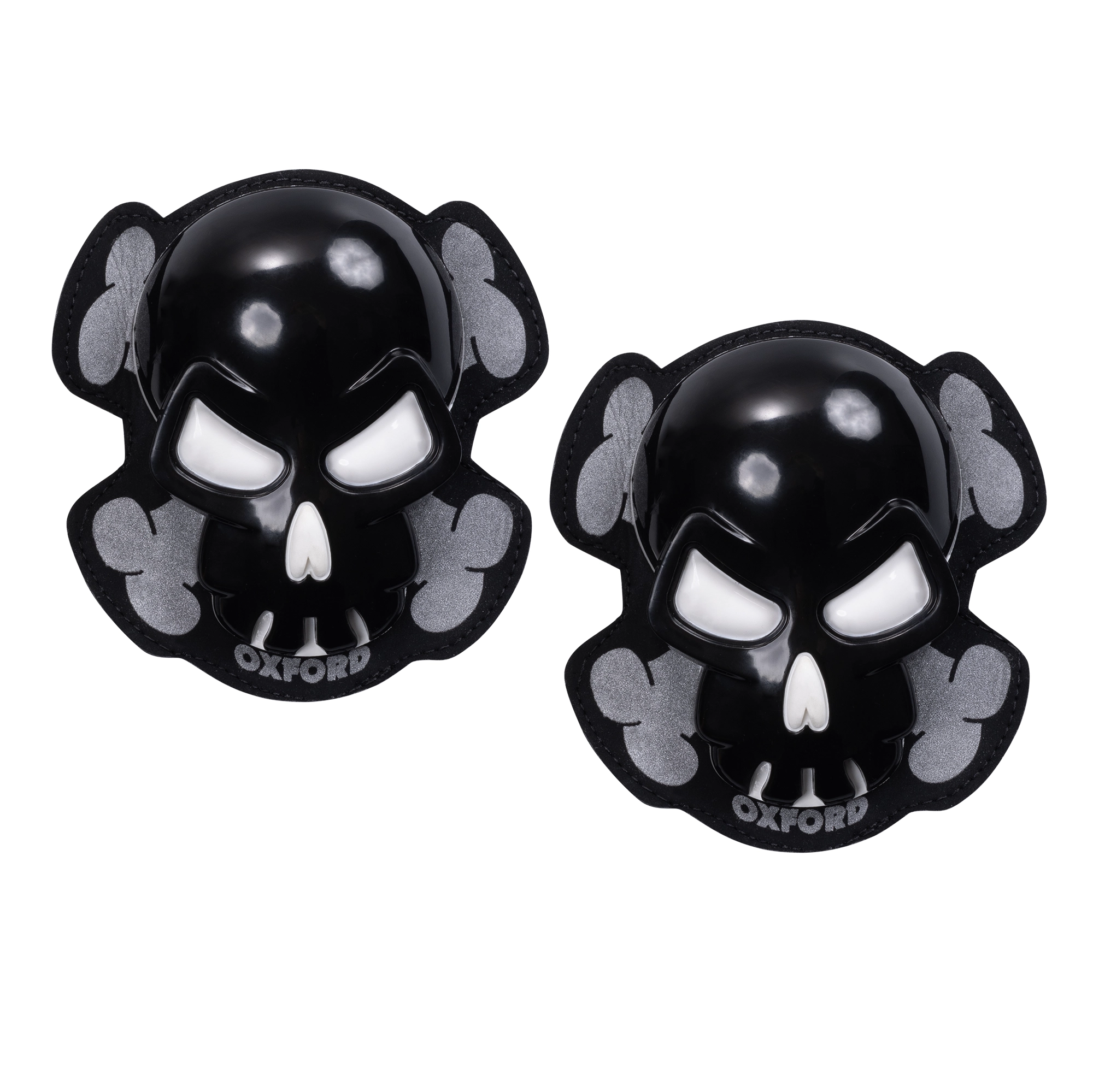 Oxford Skull Knee Sliders - White
