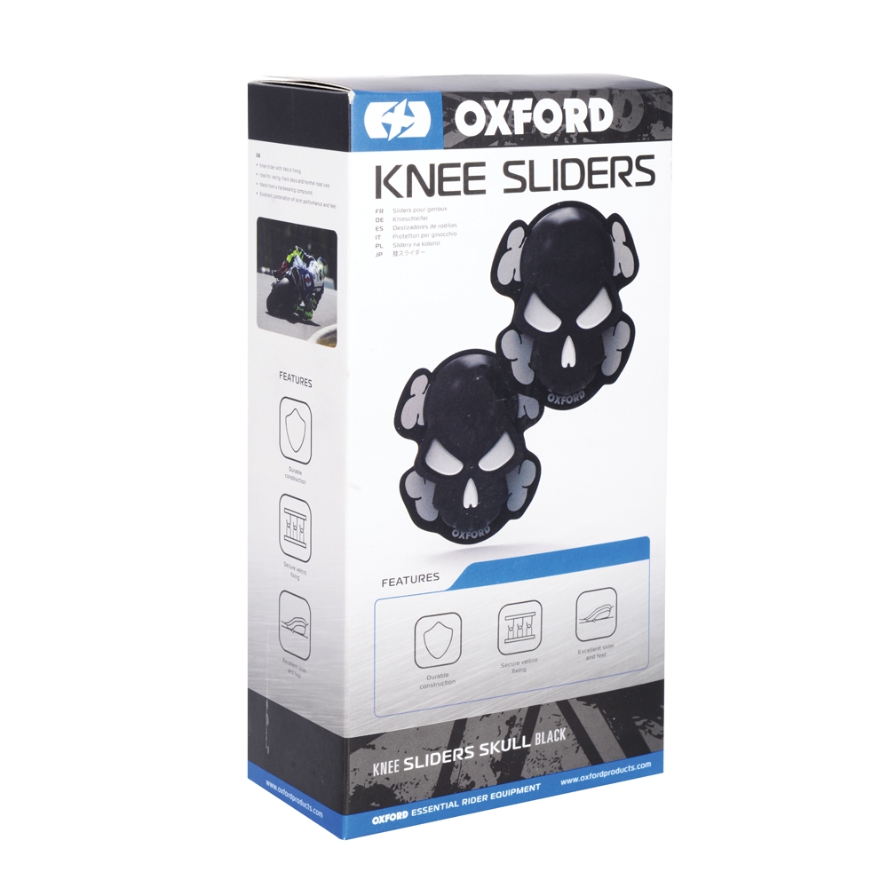 Oxford Skull Knee Sliders - White - Image 2