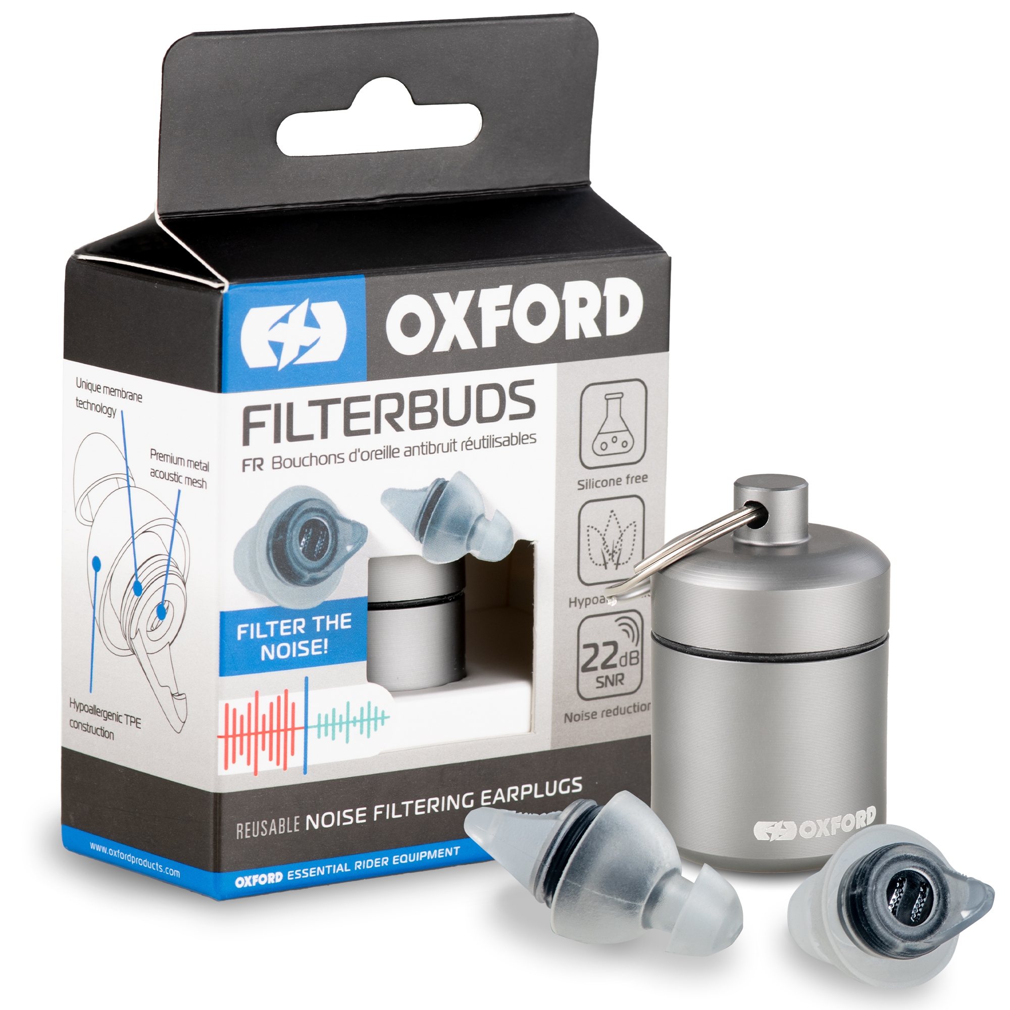Oxford Filterbuds - Regular Fit 22 SNR