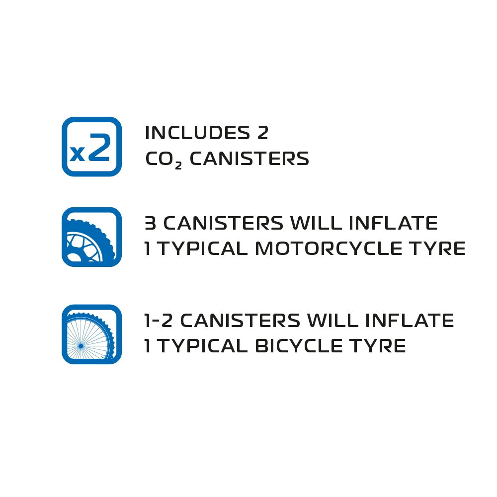 Oxford CO2 Tyre Repair Kit 2 - Image 3