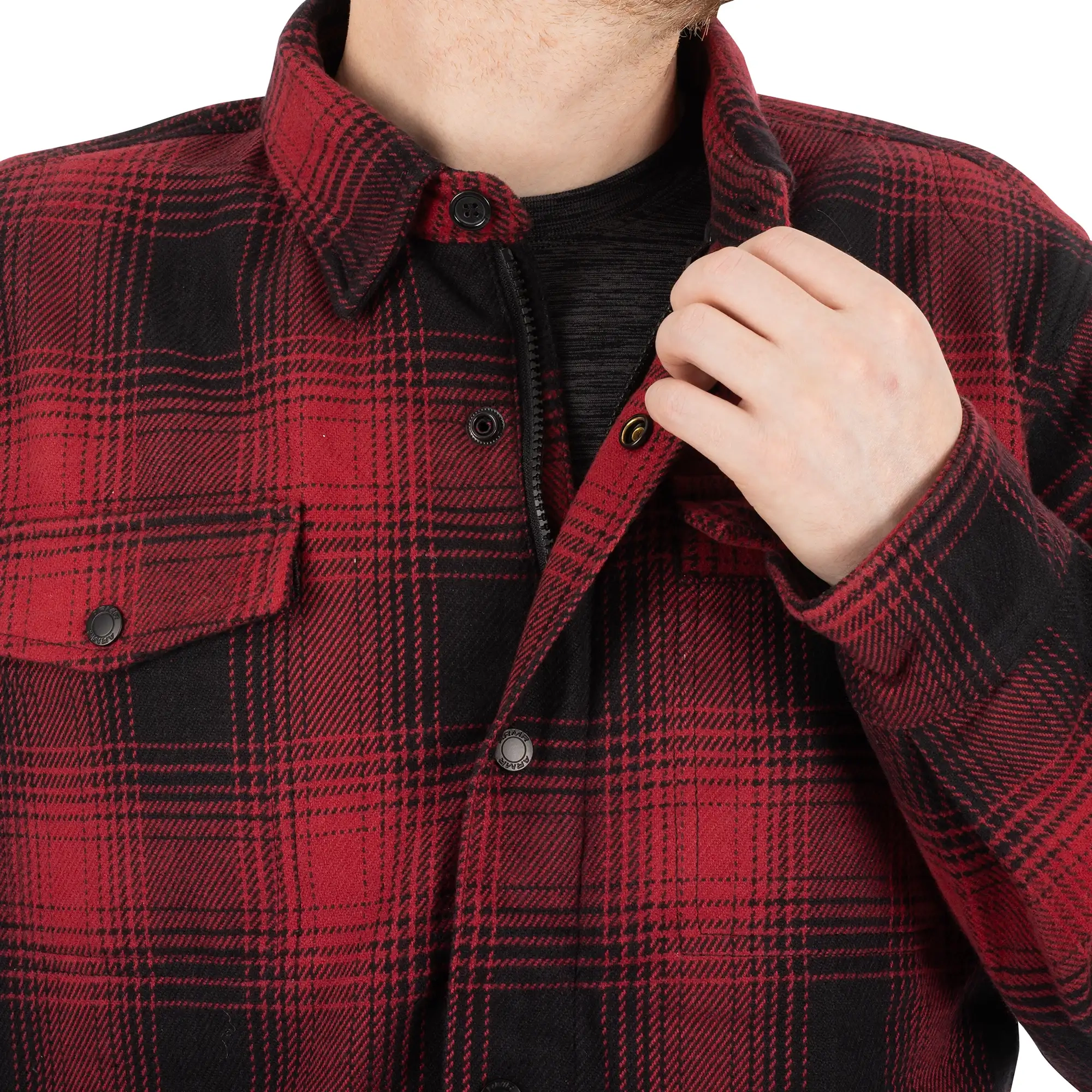 ARMR Prime 2.0 Men Shirt - Red Black - Image 3