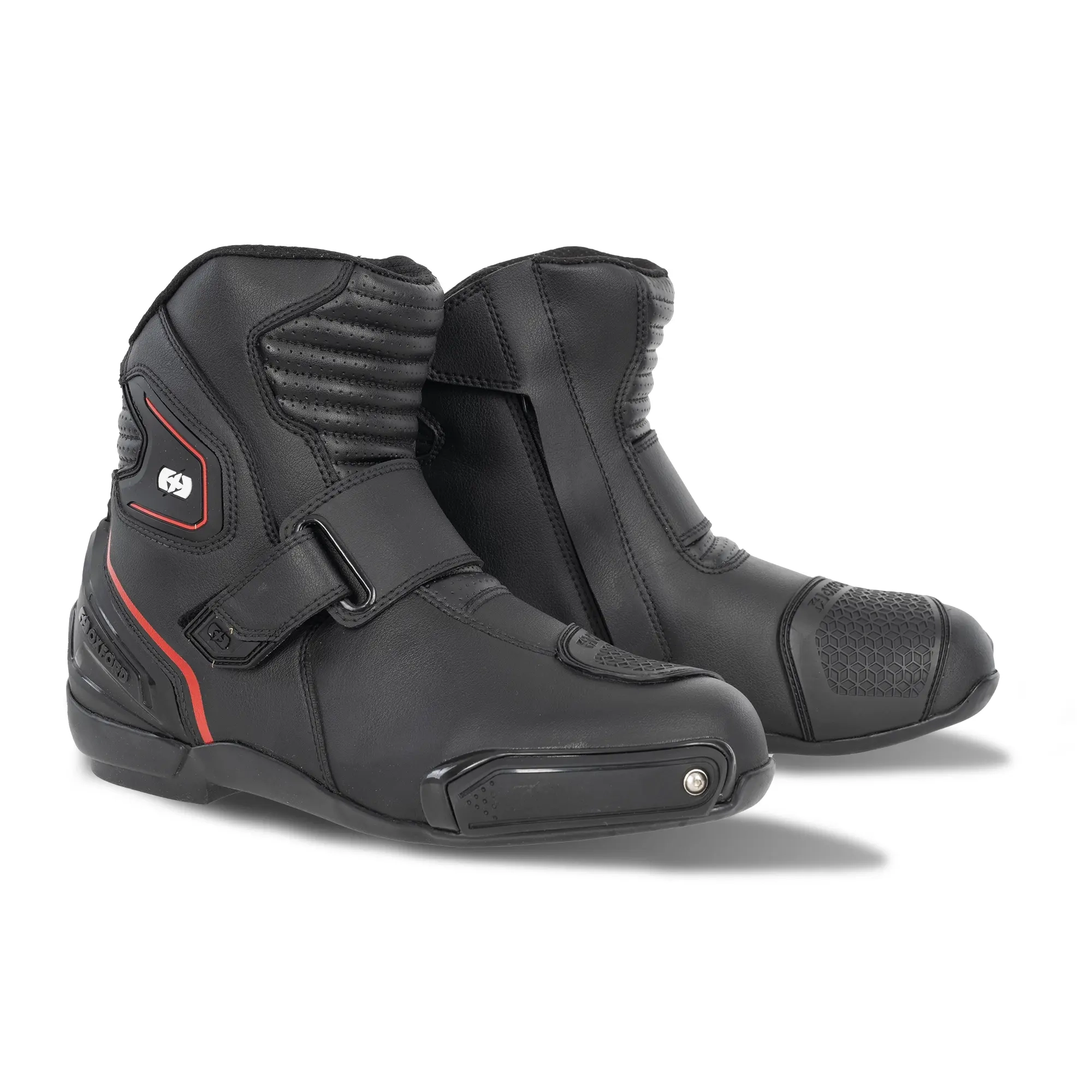 Oxford Omega Air Short MS Mens Boots - Black White Red