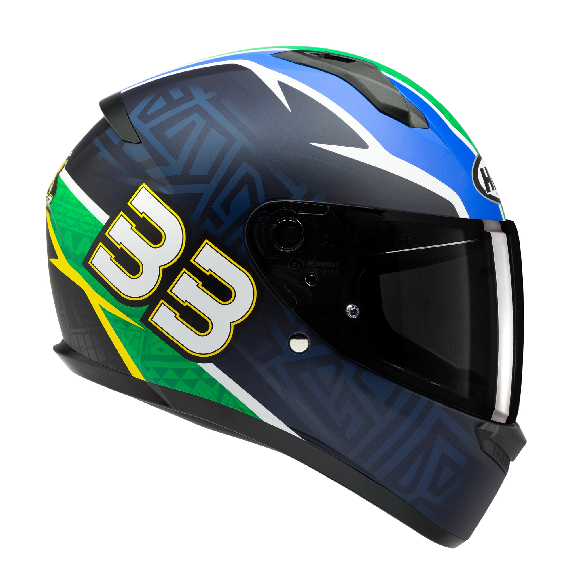 HJC C10 Brad Binder MC21SF Red White Blue - Image 4