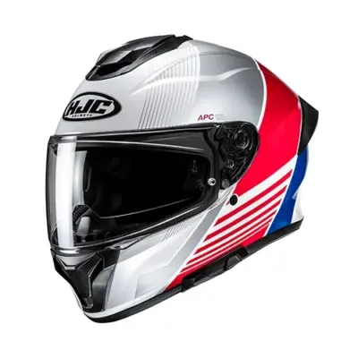 HJC C71 Morix MC21 White Blue Red