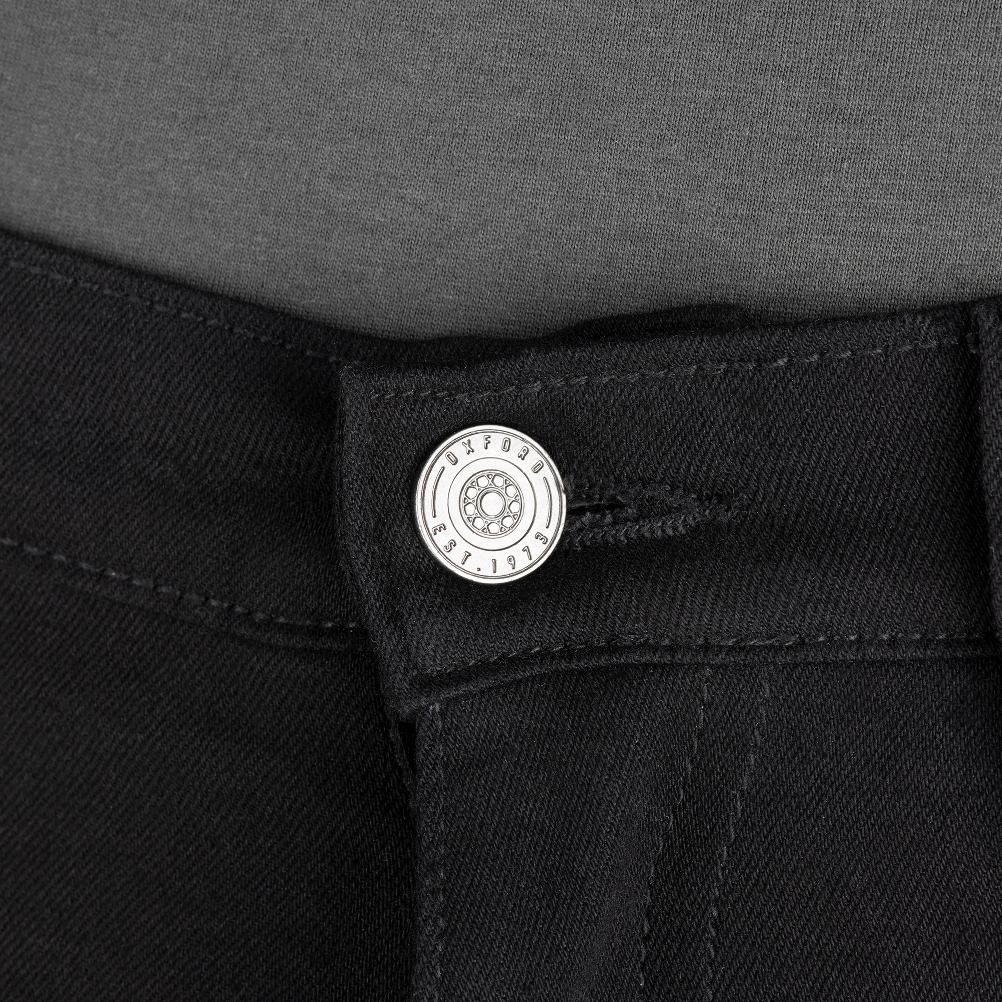 Oxford Original Approved Super Stretch MS Slim Jean Black - Image 3