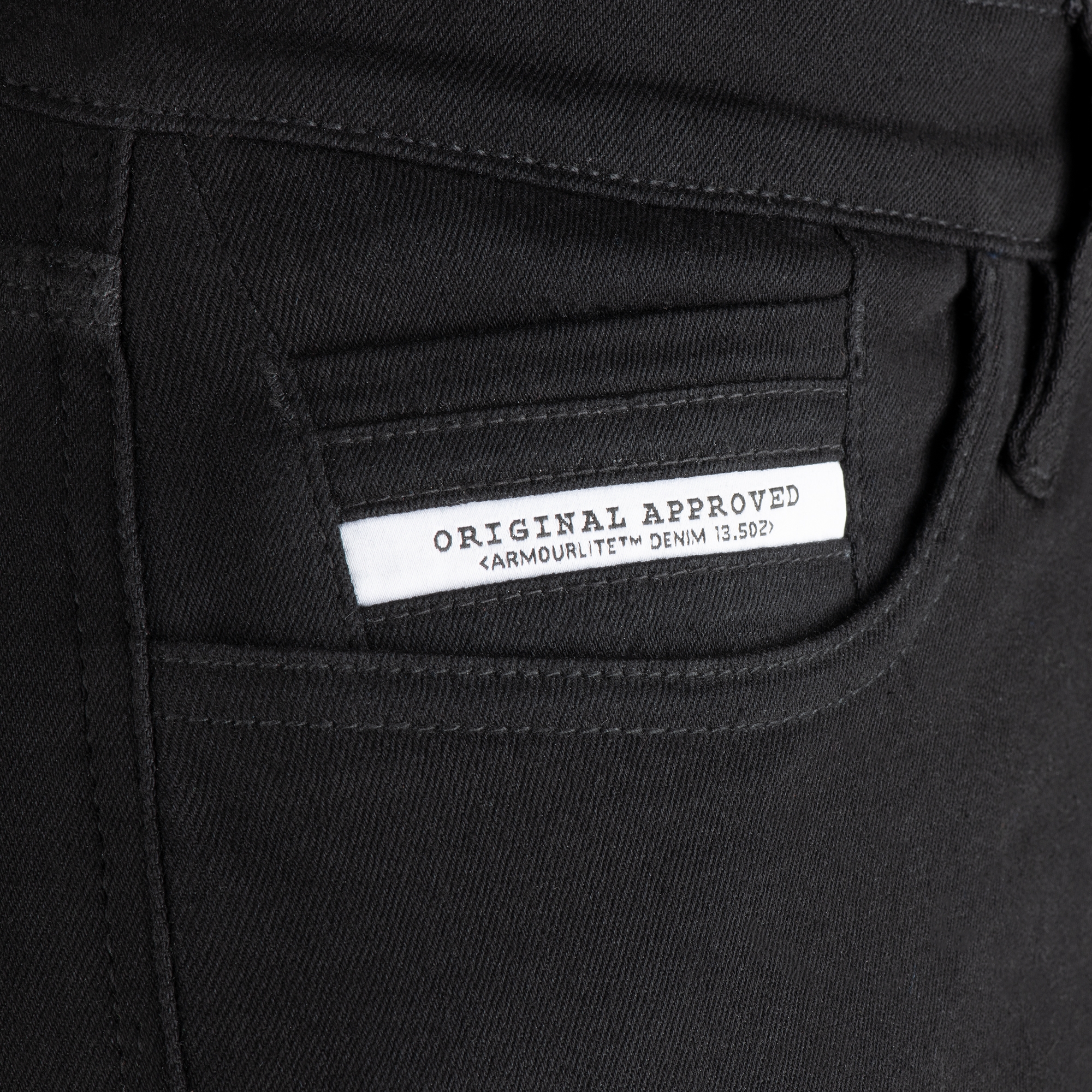 Oxford Original Approved Super Stretch MS Slim Jean Black - Image 5