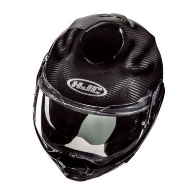 HJC F100 Plain Flip Front Modular Helmet – Carbon Black