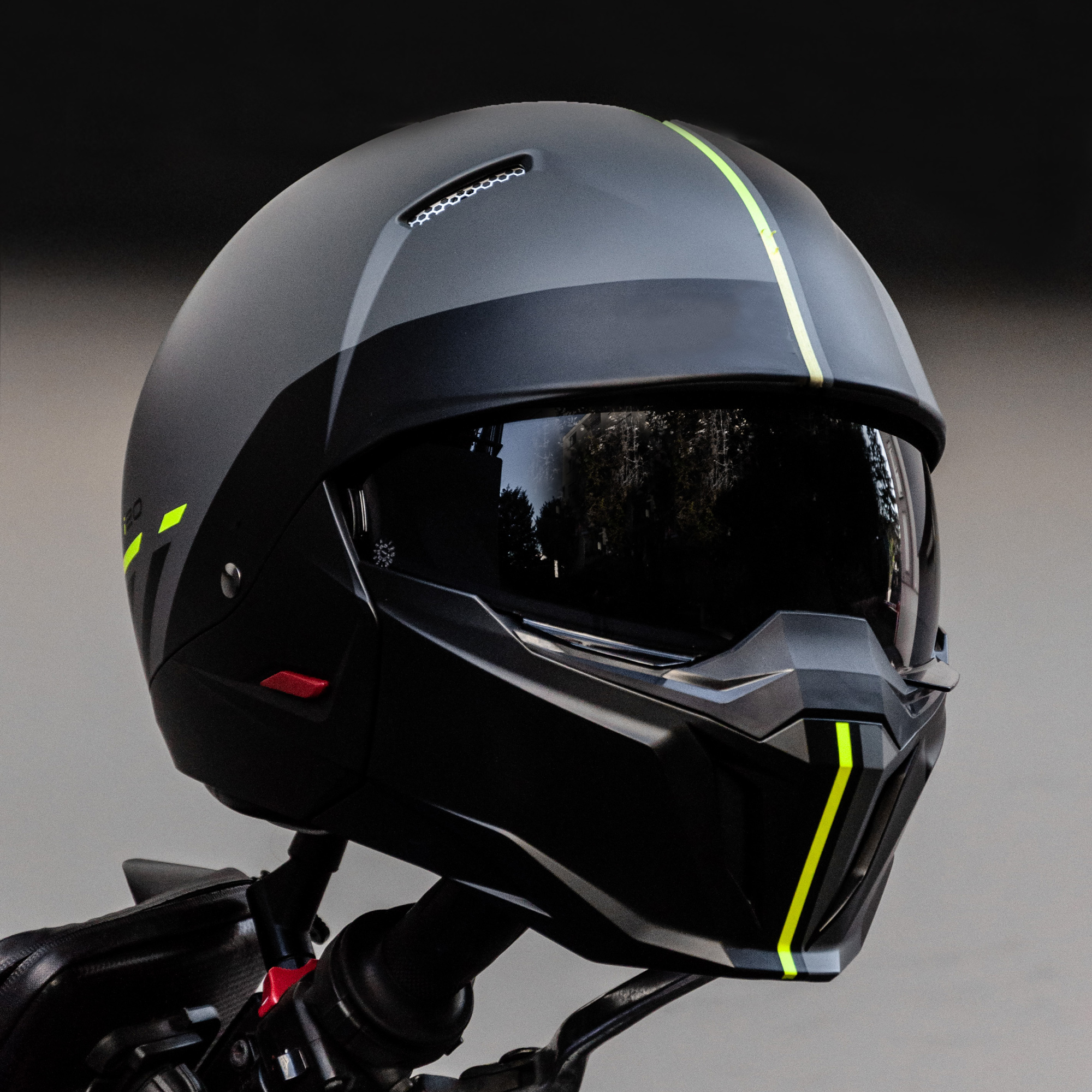 HJC I20 Batol MC3HSF Open Face Helmet - Yellow - Image 2